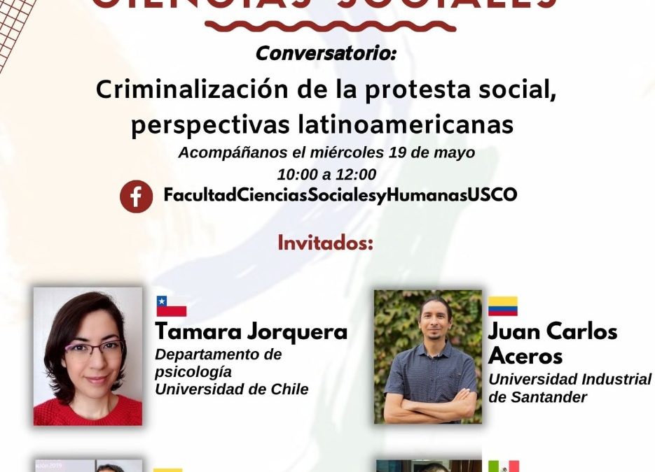 Investigadora PSM participa en conversatorio sobre criminalización de la protesta en América Latina